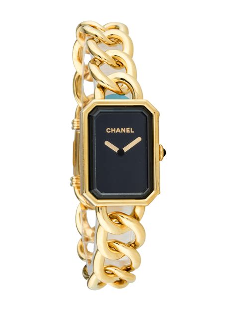 chanel premiere gold watch|Chanel premiere watch gold.